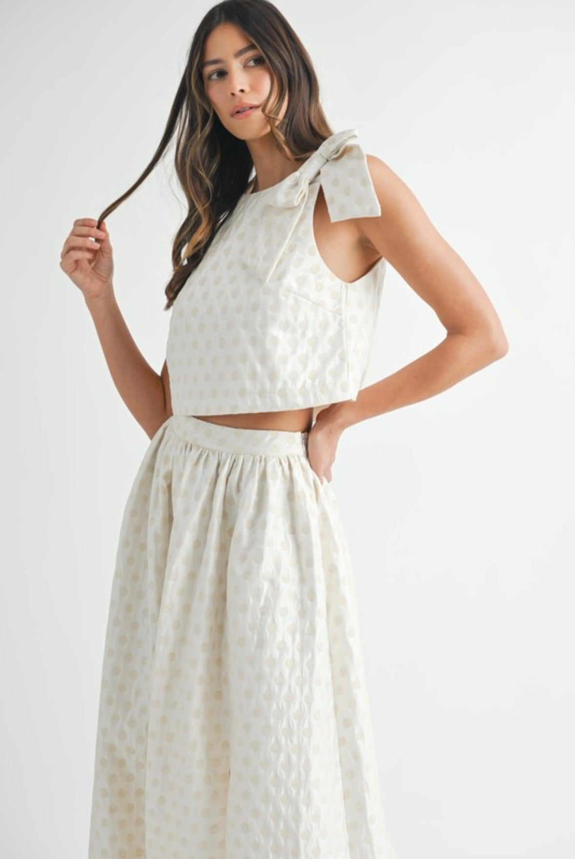 Polka Dot Skirt Set