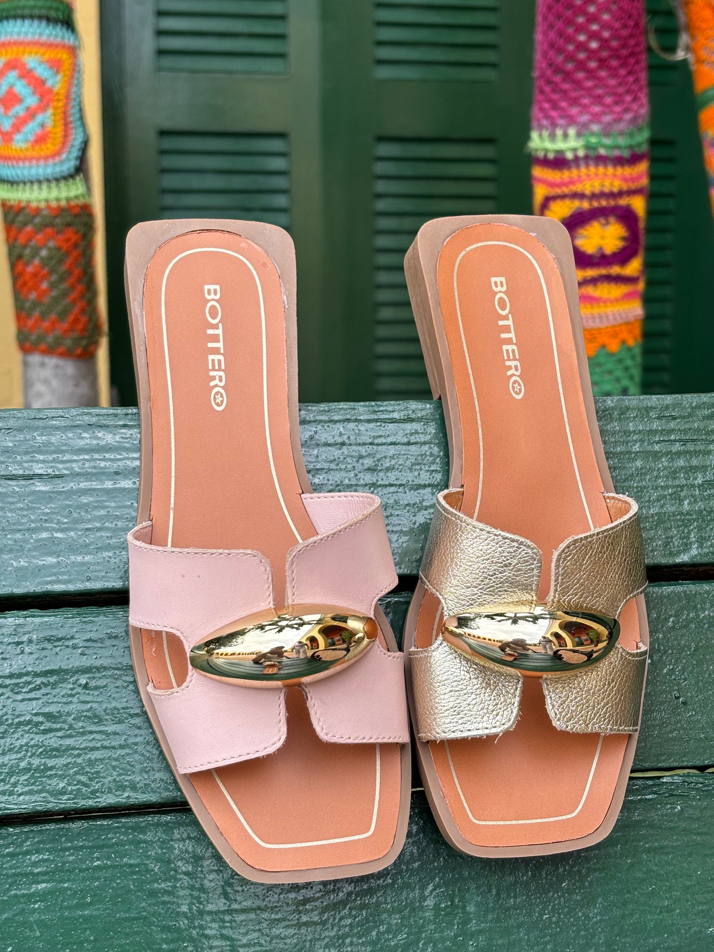 BOTTERO Cutout Slide Sandal