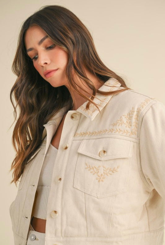 Embroidered Quilted Jacket